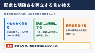 「オブラートに包む」の言い換え一覧表