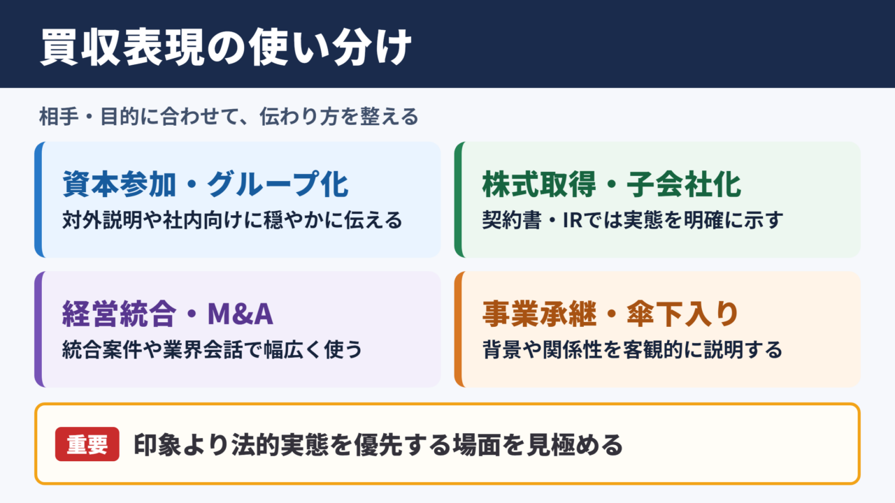 「買収」の言い換え一覧表とシーン別の使い分け