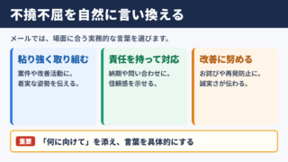 不撓不屈の言い換え一覧表とシーン別の使い分け